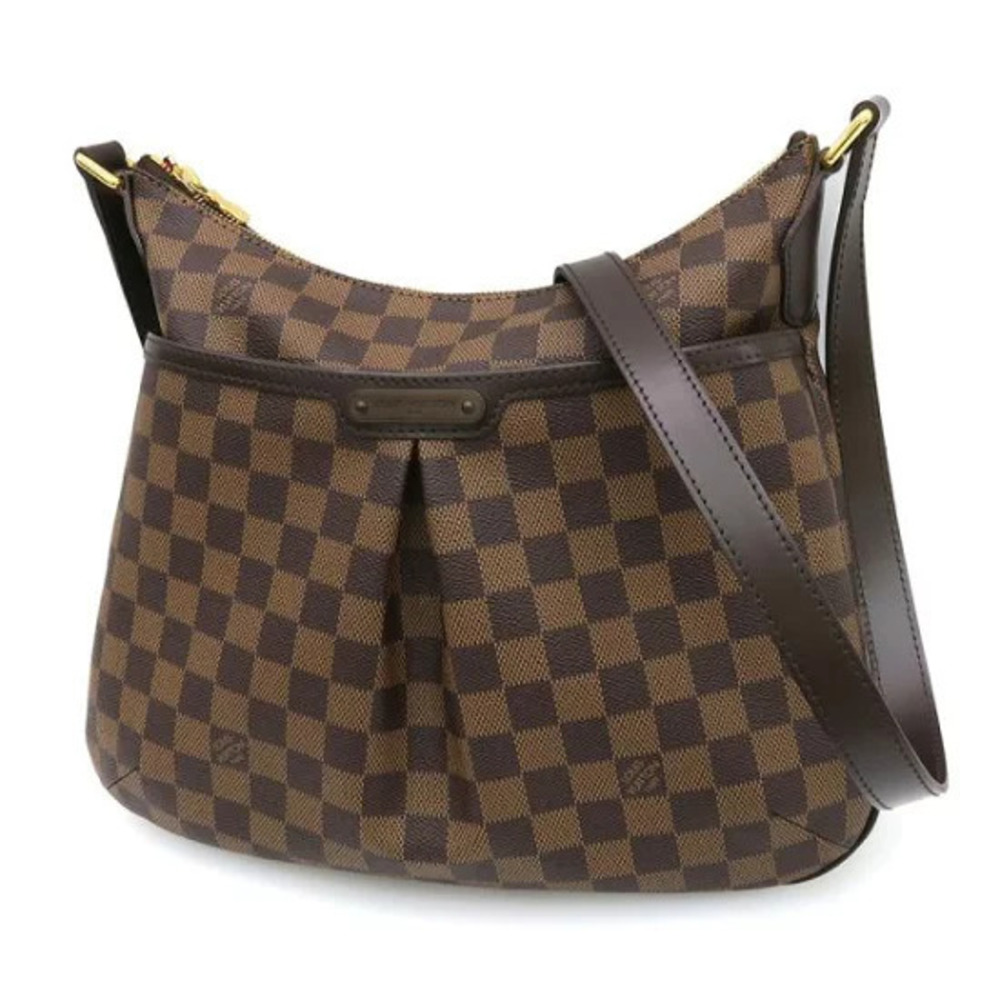Louis Vuitton Damier Bloomsbury Canvas Leather Brown